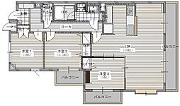 ライオンズマンション川口芝公園第2 3LDKの間取図画像