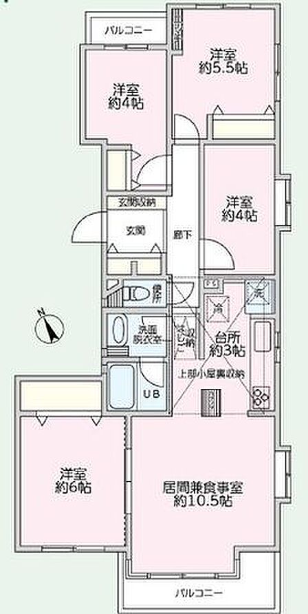 4LDK 間取り
