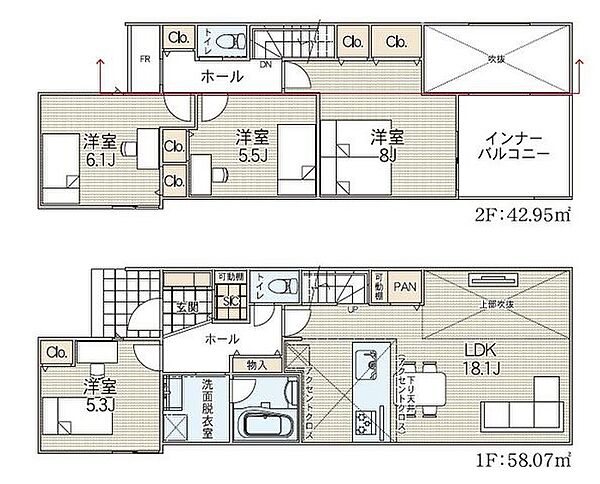 間取りを拡大表示