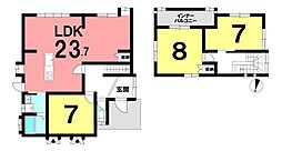 瀬戸市原山町　中古戸建 3LDKの間取り