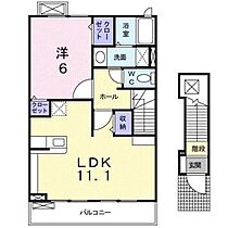 フロレスタＫ 202 ｜ 鹿児島県姶良市加治木町諏訪町96-2（賃貸アパート1LDK・2階・46.09㎡） その2