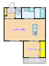 ＲＡＮＤII 2A ｜ 鹿児島県霧島市国分清水1丁目1-7（賃貸アパート1LDK・2階・50.51㎡） その2