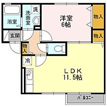 レインボー清水Ｂ棟 202 ｜ 鹿児島県霧島市国分清水1丁目31-61（賃貸アパート1LDK・2階・42.14㎡） その2