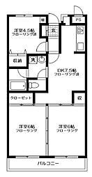 マンションヤマヨシ 3DKの間取図画像
