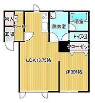 グランデル2 1-2 ｜ 北海道北見市常盤町４丁目17-4（賃貸アパート1LDK・1階・49.00㎡） その2