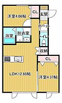 ヴィータ 1-D ｜ 北海道北見市北斗町３丁目9番14号（賃貸アパート2LDK・1階・47.88㎡） その2