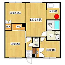 山本ハイツI 002 ｜ 北海道北見市常盤町５丁目5番地10（賃貸アパート3LDK・1階・51.84㎡） その2