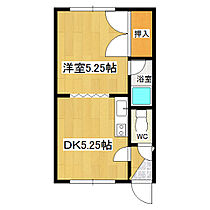 コーポやました 2A ｜ 北海道北見市花月町17番地7（賃貸アパート1DK・2階・21.87㎡） その2