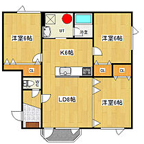 ハイツアウル 205 ｜ 北海道北見市小泉469番地6（賃貸アパート3LDK・2階・68.37㎡） その2