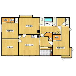 栄町1丁目5番地1貸家 4LDKの間取り