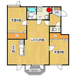 間取図画像 2LDK