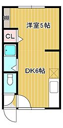 間取図画像 1DK