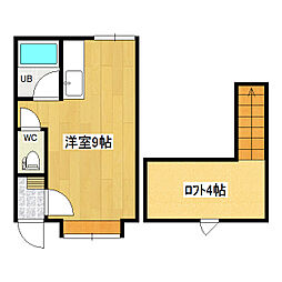 メゾンドマーサ ワンルームの間取図画像