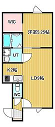 ラピス 1LDKの間取図画像