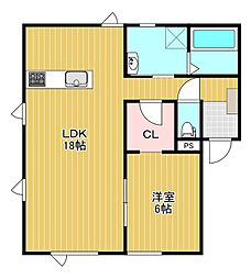 ドリーム21X 1LDKの間取図画像