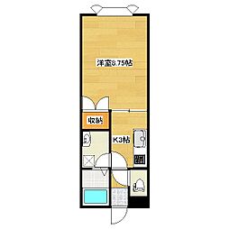 エデンとん田東町一番館 1Kの間取図画像