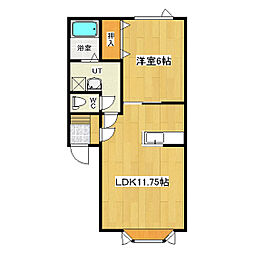 シリウス1 1LDKの間取図画像