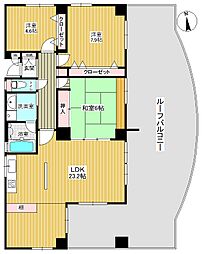 プリオーレ御影山の手A棟 3LDKの間取図画像