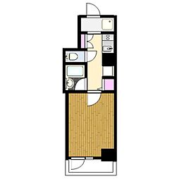 プレールドゥーク蒲田2 503 5階1Kの間取り