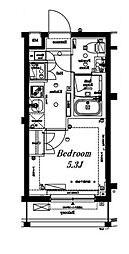 アークマーク目黒不動前（禁煙） 201 2階1Kの間取り