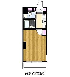 レジディア銀座東 1Kの間取図画像