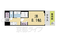 ベラジオ雅び京都洛北ガーデン 1Kの間取図画像