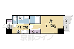 アンリシール3 1Kの間取図画像
