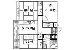 グリーンハイツ正宗 3DKの間取図画像