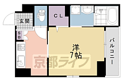 サンリットM 1Kの間取図画像