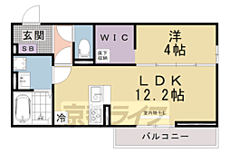 collina一里山 1LDKの間取図画像