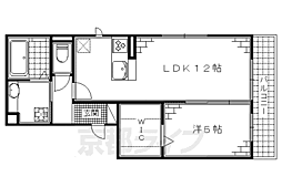 ヴィラ・グレイスグリーン 1LDKの間取図画像