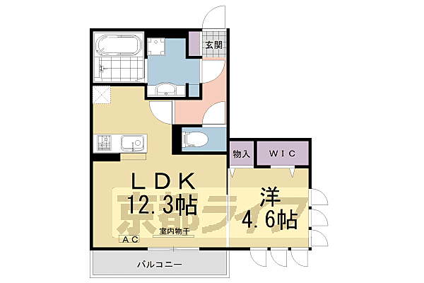 Ｓｅｊｏｕｒ　ＹＵＴＯＨＡ 201｜京都府宇治市木幡(賃貸アパート1LDK・2階・43.72㎡)の写真 その2