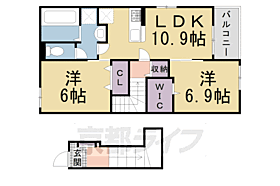 グレイス木津川　II 206 ｜ 京都府木津川市市坂久保川（賃貸アパート2LDK・2階・59.14㎡） その2