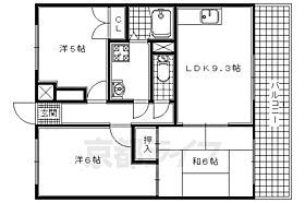 Ｍ’ＰＬＡＺＡ大住壱番館 409 ｜ 京都府京田辺市大住責谷（賃貸マンション3LDK・4階・57.51㎡） その2