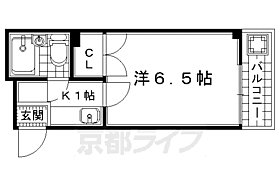 アクアコート 203 ｜ 京都府京田辺市河原食田（賃貸マンション1K・2階・18.60㎡） その2