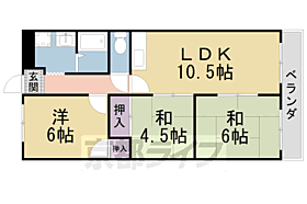 清風ハイツ 201 ｜ 京都府八幡市八幡土井（賃貸マンション3LDK・2階・58.20㎡） その2