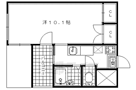 ラ・タミデンス 206 ｜ 京都府城陽市枇杷庄西ノ口（賃貸マンション1K・2階・27.35㎡） その2