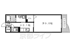 ＥＸＥ　ＶＩＬＬＡ　ＥＡＳＴ 403 ｜ 京都府宇治市大久保町上ノ山（賃貸マンション1K・4階・30.66㎡） その2