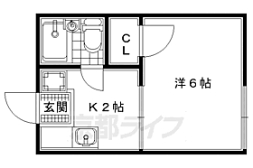 ハイツポーラニア 207 ｜ 京都府京田辺市興戸御垣内（賃貸アパート1K・2階・19.00㎡） その2