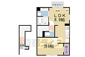 グランシャリオ正道 205 ｜ 京都府城陽市寺田正道（賃貸アパート1LDK・2階・41.33㎡） その2