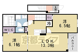 グレイス加茂　II 202 ｜ 京都府木津川市加茂町里土堀（賃貸アパート2LDK・2階・59.58㎡） その1