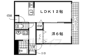 シャーメゾンコモド 105 ｜ 京都府城陽市寺田西ノ口（賃貸アパート1LDK・1階・42.25㎡） その2