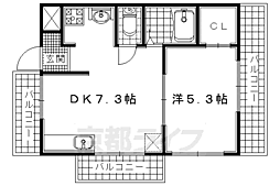 M'プラザ大住参番館 1DKの間取図画像