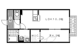 ＩＮＣＯＮＴＲＯ（インコントロ） 1階1LDKの間取り