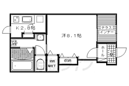ル・プランタン（Ｌｅ　Ｐｒｉｎｔｅｍｐ） 1階1Kの間取り