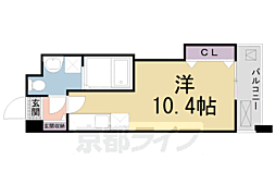 レジデンス　薪 4階1Kの間取り