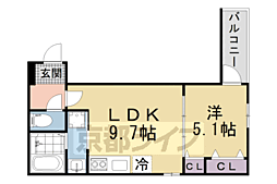 サンセレーノ　ｍｉｎａｍｉ 2階1LDKの間取り