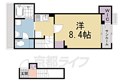 マウントック・カナサ 1Kの間取図画像
