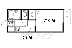 ハイツH&M 1Kの間取図画像