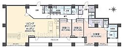 高輪ザ・レジデンスタワー棟 3SLDKの間取図画像